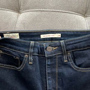 Levi high rise skinny jeans